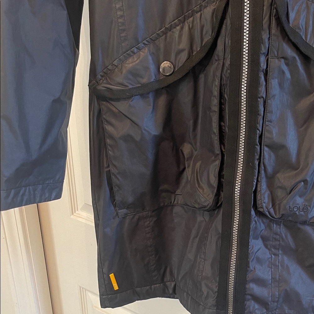 Lole Black Hooded Long Jacket - Picture 3 of 3
